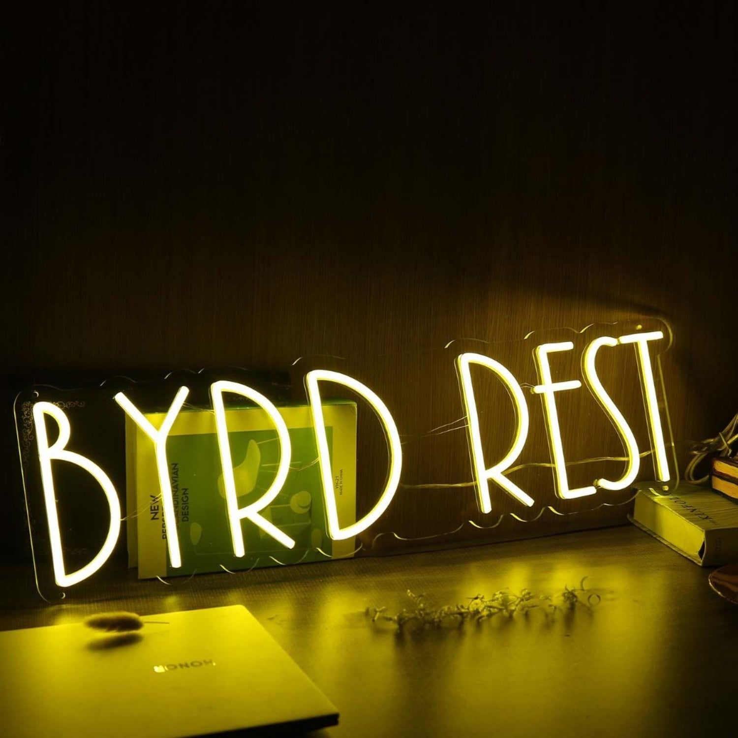 Byrd Rest Yellow Led Neon Sign - Shineneon