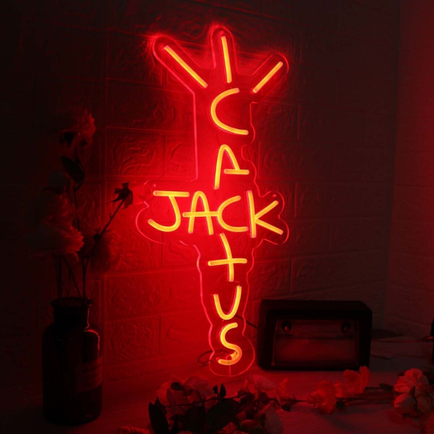 Cactus Jack Red Led Neon Sign - Shineneon