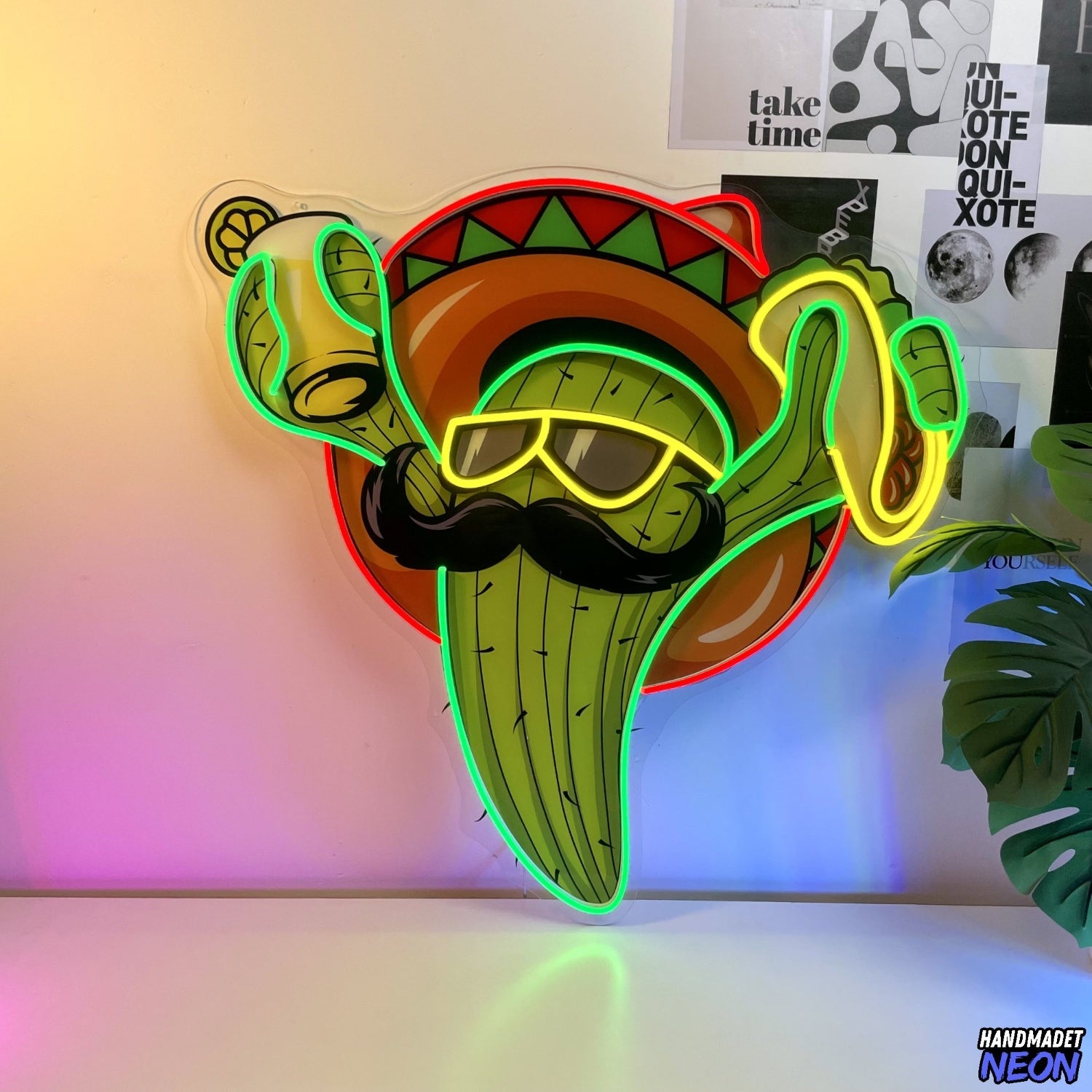 Cactus Tacos Acrylic Led Neon Sign | Shineneon