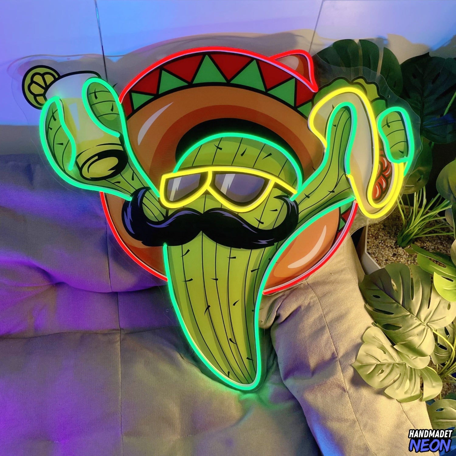 Cactus Tacos Acrylic Led Neon Sign | Shineneon