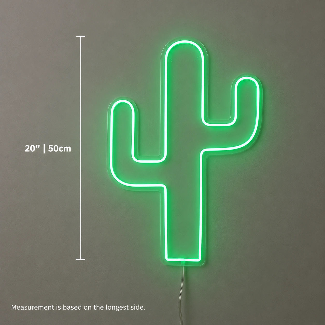 Cactus Wall Neon Sign LED Neon Sign size image