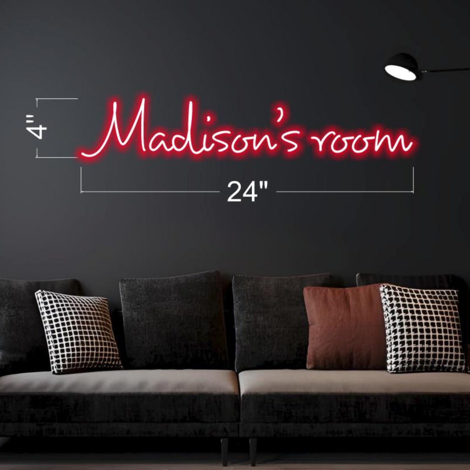 Cadens Room Teal Led Neon Sign For Modern Bedroom Wall Decor | Shineneon