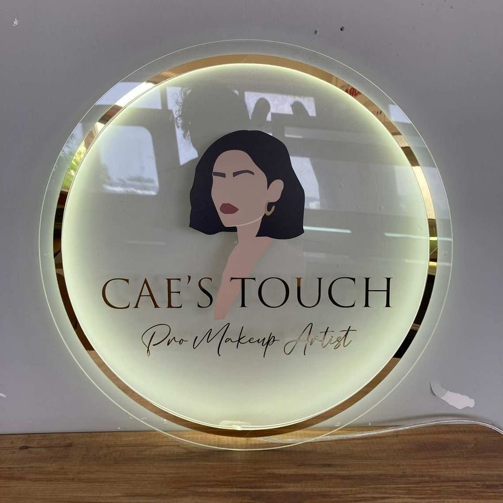 Caes Touch Beauty Acrylic Business Logo Sign - Shineneon