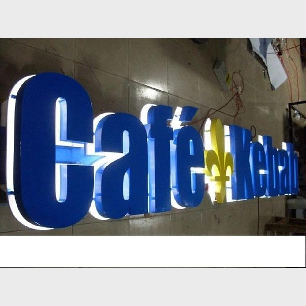 Cafe Kebab 3D Backlit Channel Letters Led Light Sign
