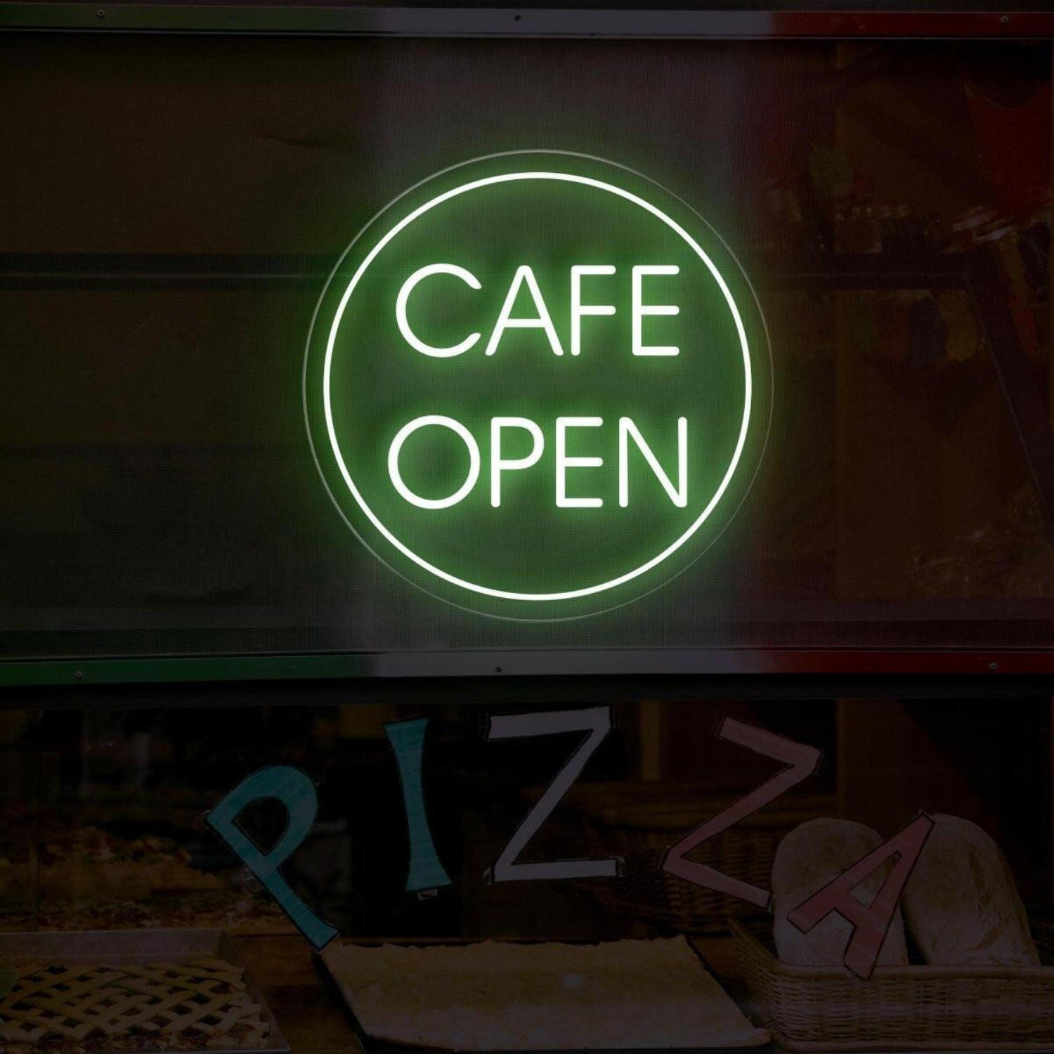Cafe Open Neon Sign Led Lighted Window Display For Cafes | Shineneon
