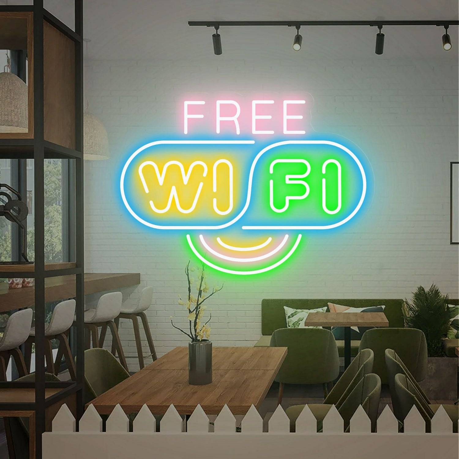 Cafe Or Home Office Free Wifi Neon Sign | Shineneon