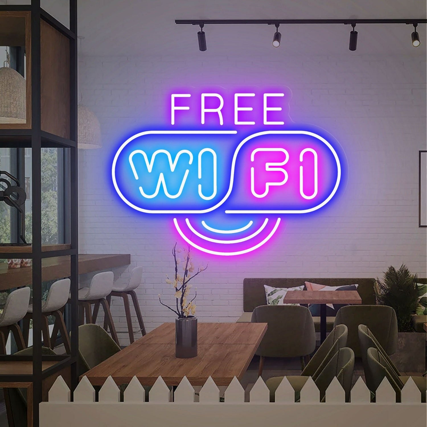 Cafe Or Home Office Free Wifi Neon Sign | Shineneon