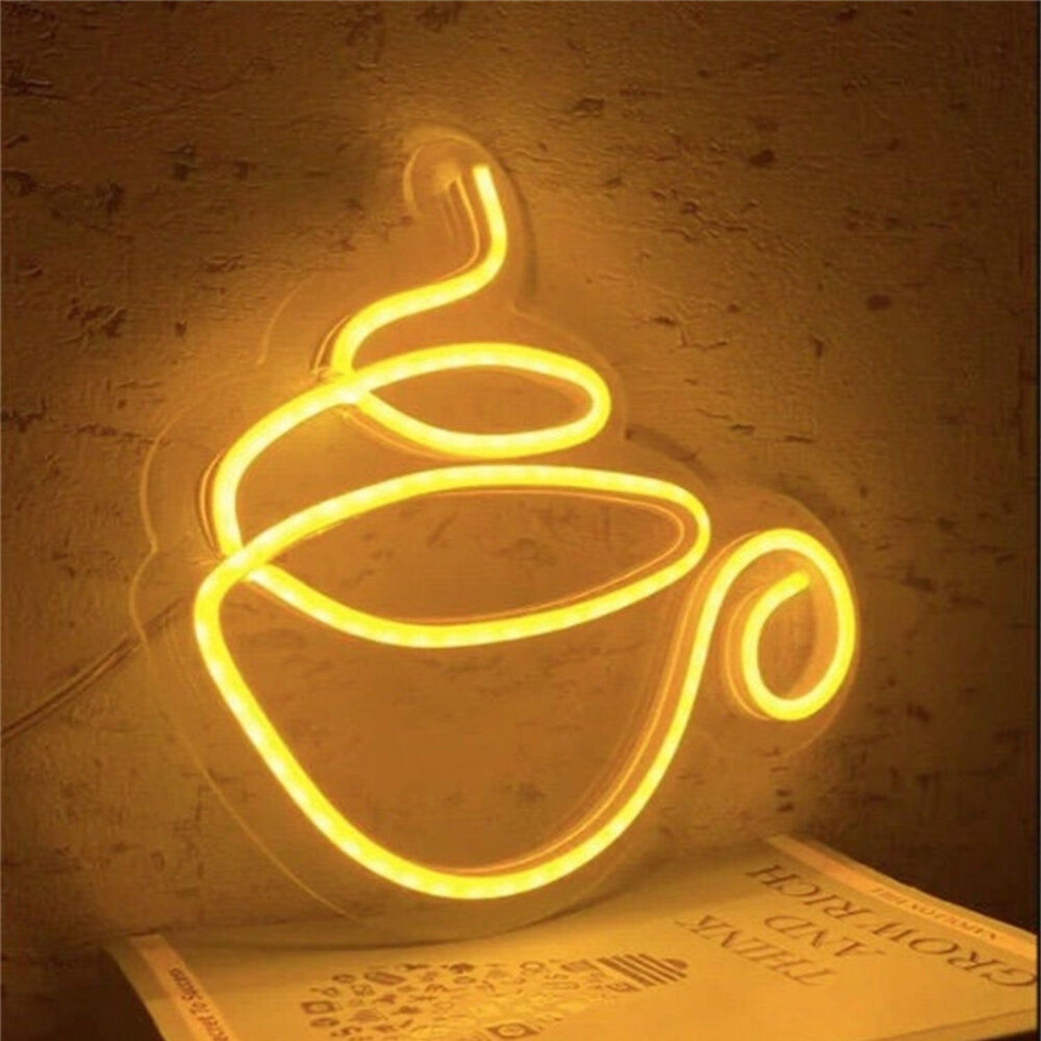 Cafe Or Kitchen Ambiance With The Led Neon Sign Coffee Cup Led Neon Sign | Shineneon