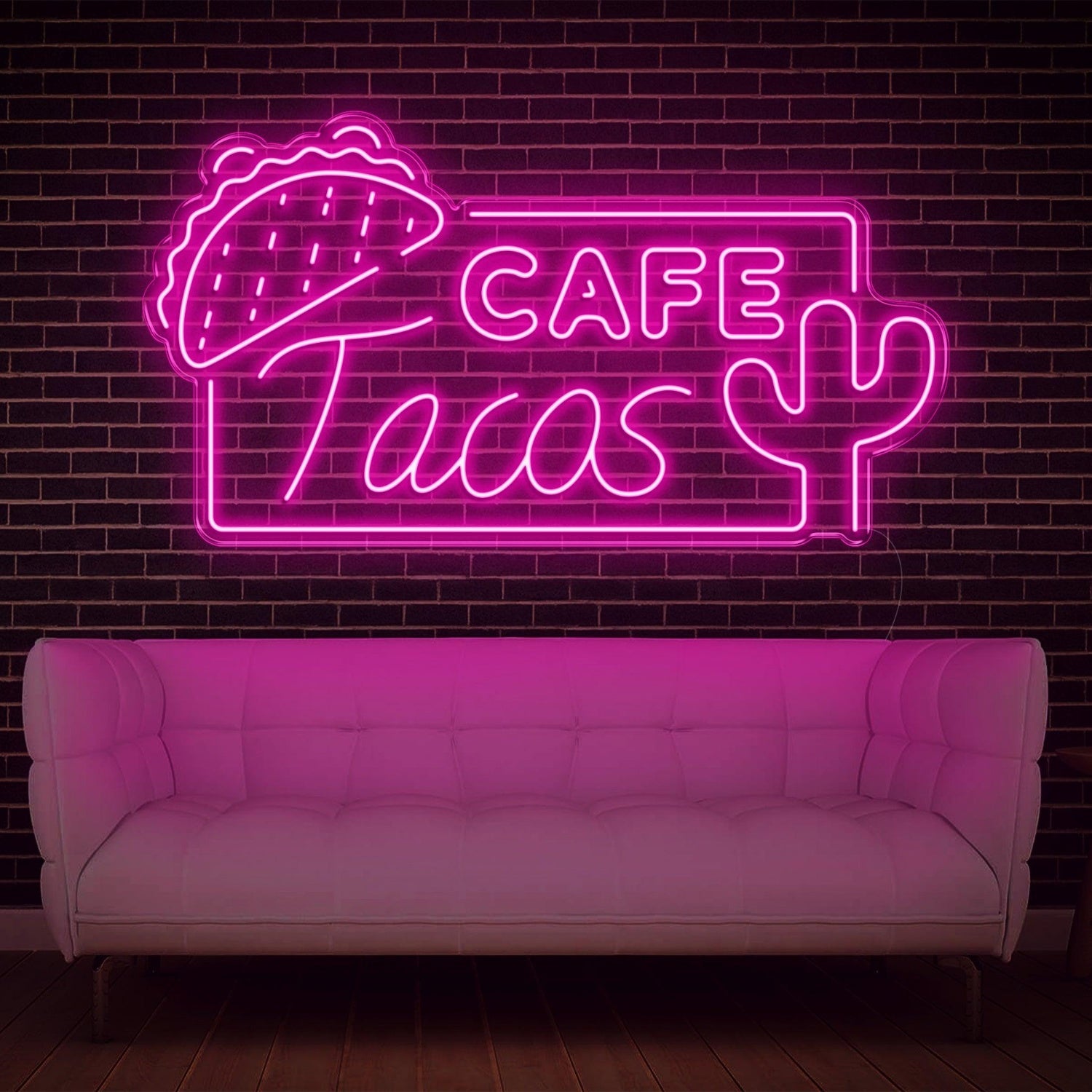 Cafe Tacos Mexican-Themed Led Neon Sign For Restaurant Cafe Decor | Shineneon
