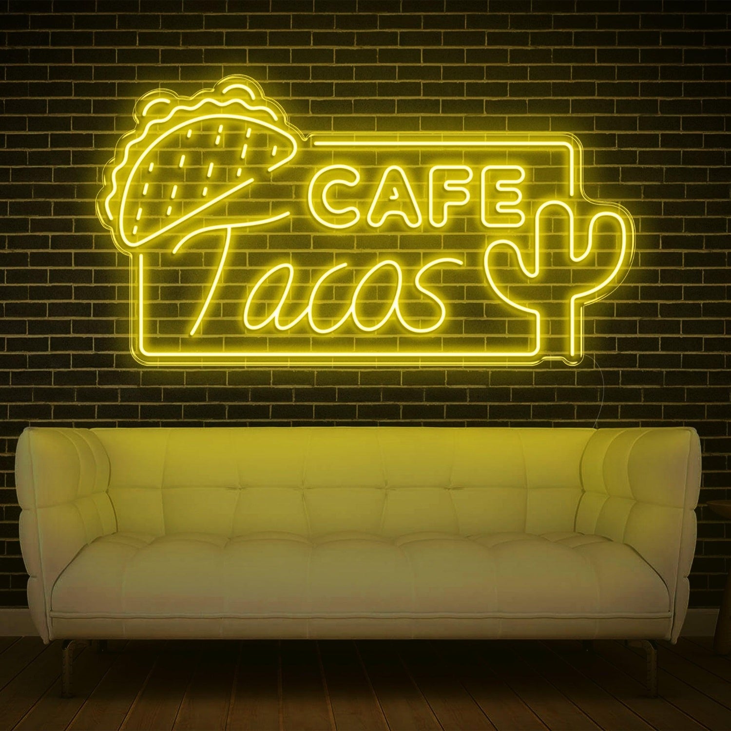 Cafe Tacos Mexican-Themed Led Neon Sign For Restaurant Cafe Decor | Shineneon