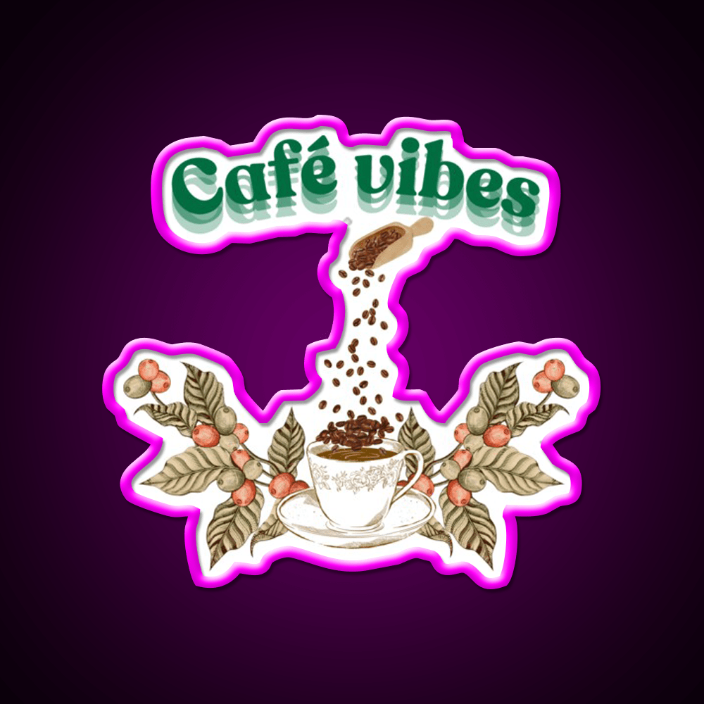 Cafe Vibes Cafe Led Neon Sign Espresso Bar Art Rgb Color - Shineneon