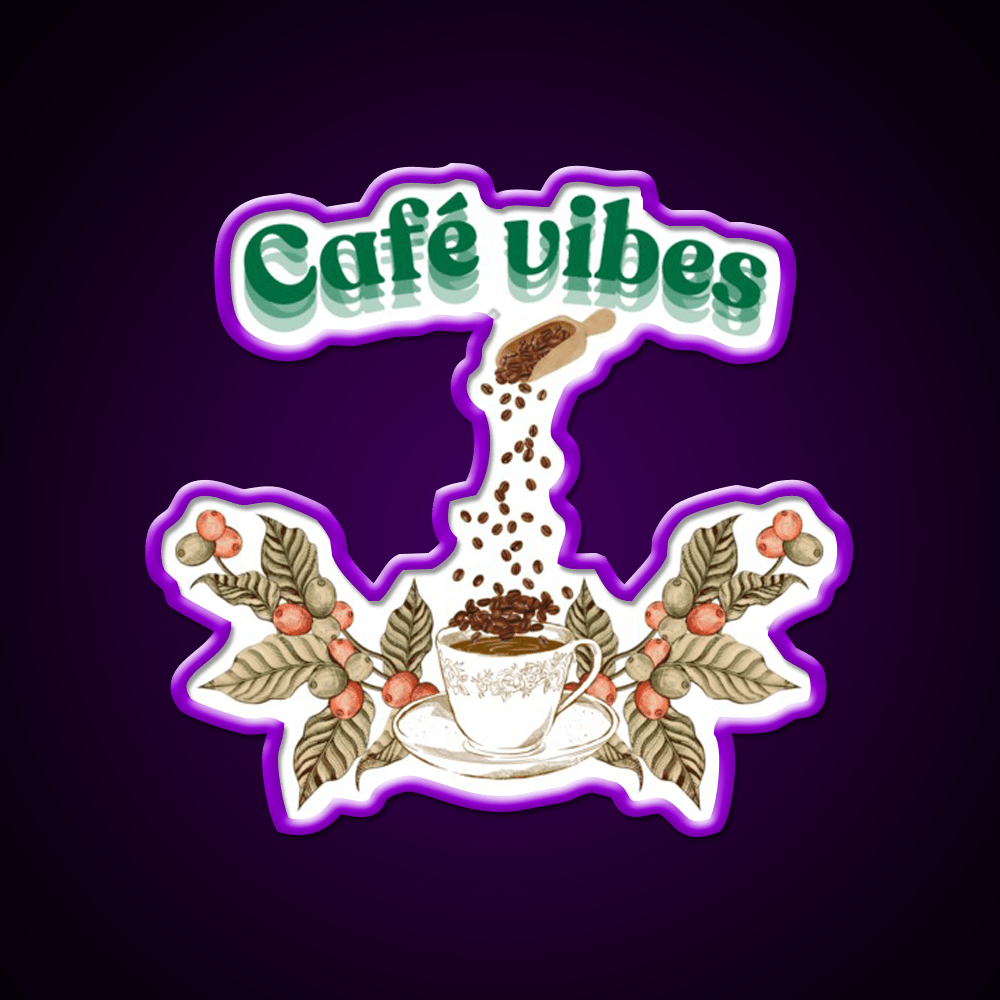 Cafe Vibes Cafe Led Neon Sign Espresso Bar Art Rgb Color - Shineneon