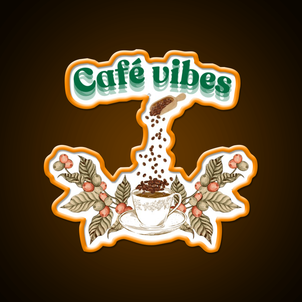 Cafe Vibes Cafe Led Neon Sign Espresso Bar Art Rgb Color - Shineneon