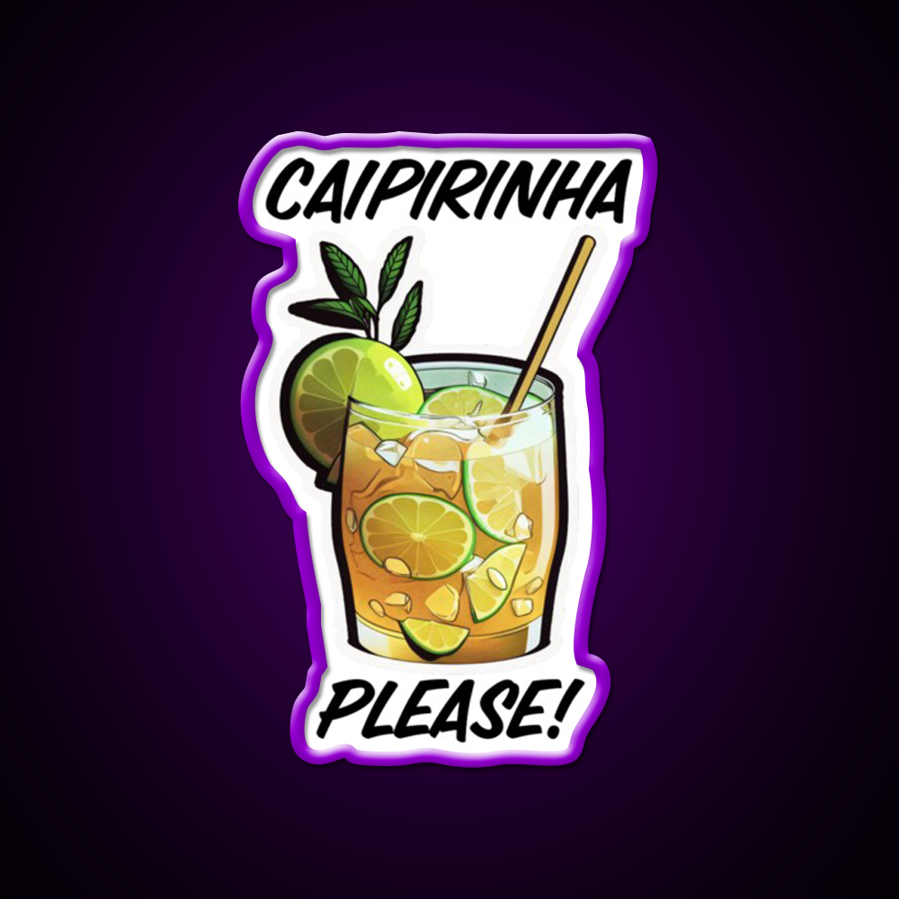 Caipirinha Please Cocktail Bar Decor Led Neon Sign Rgb Color - LED neon sign view 9