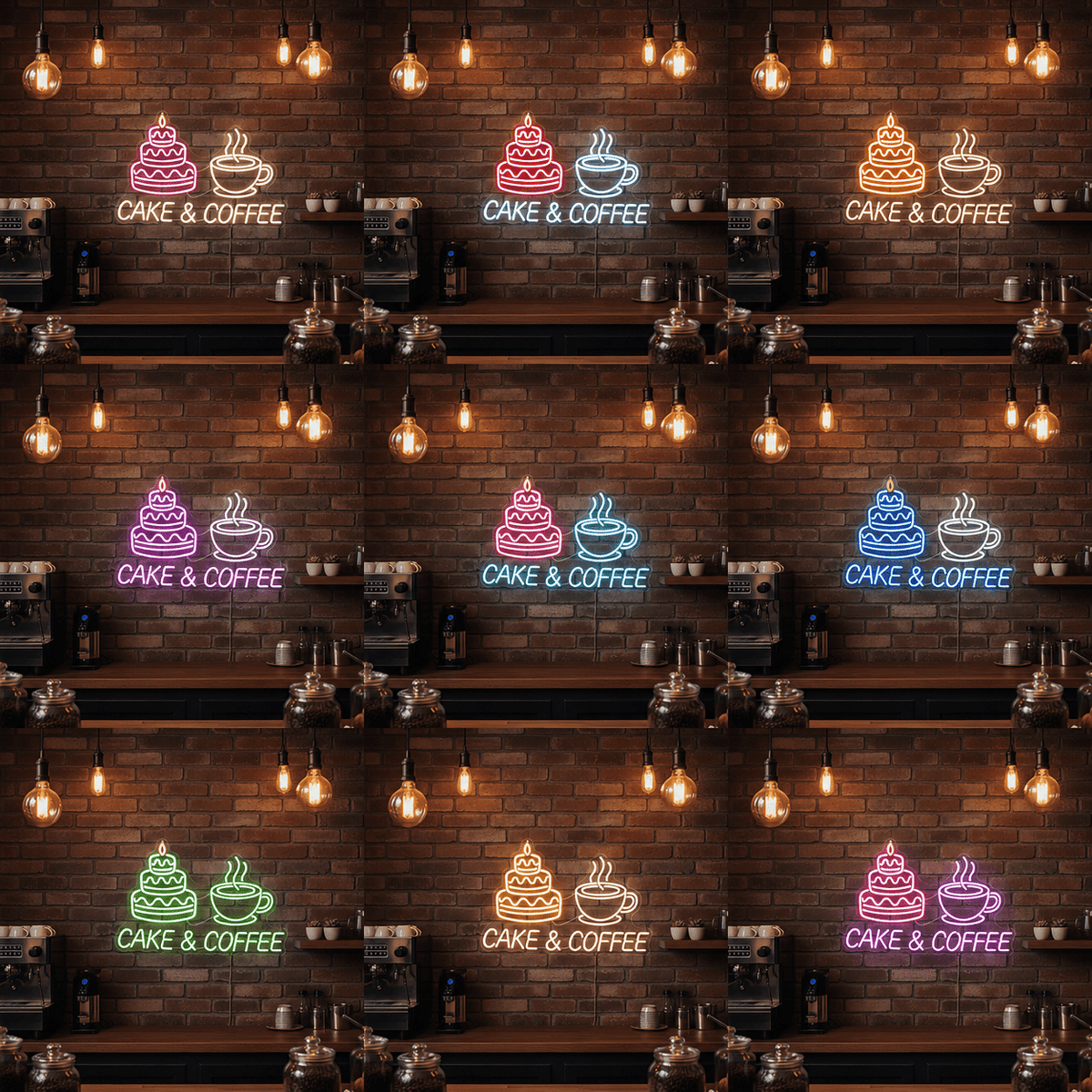 Cake And Coffee LED Neon Sign - Shineneon