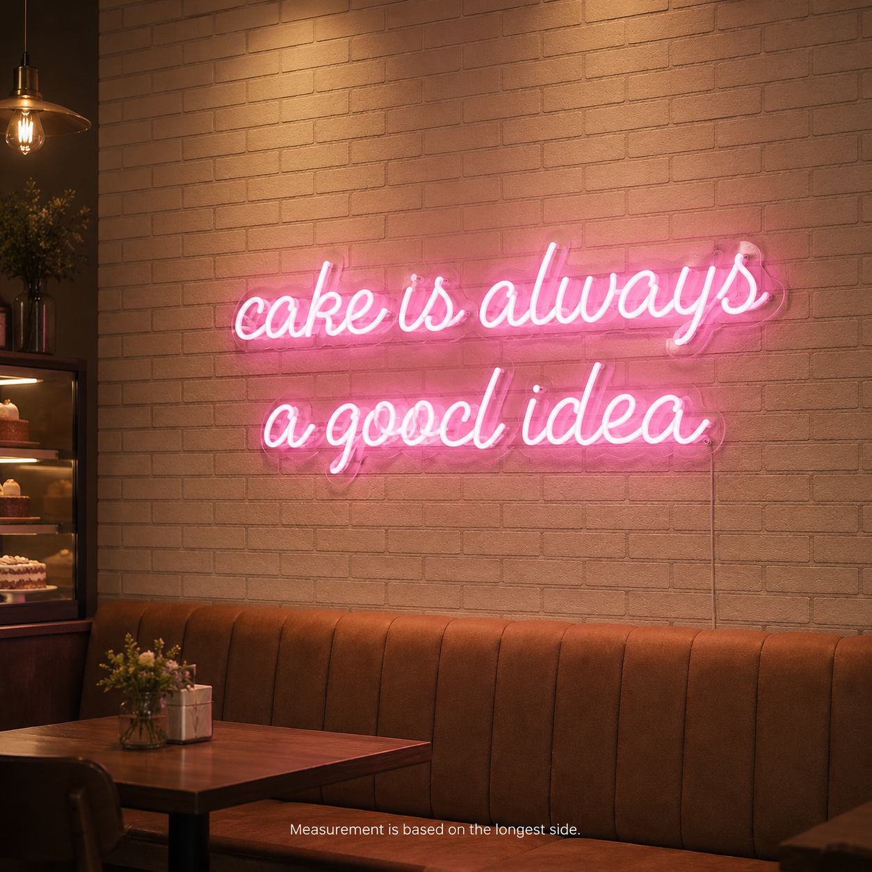 Cake Is Always A Good Idea LED Neon Sign - 02 High-Converting Product Image