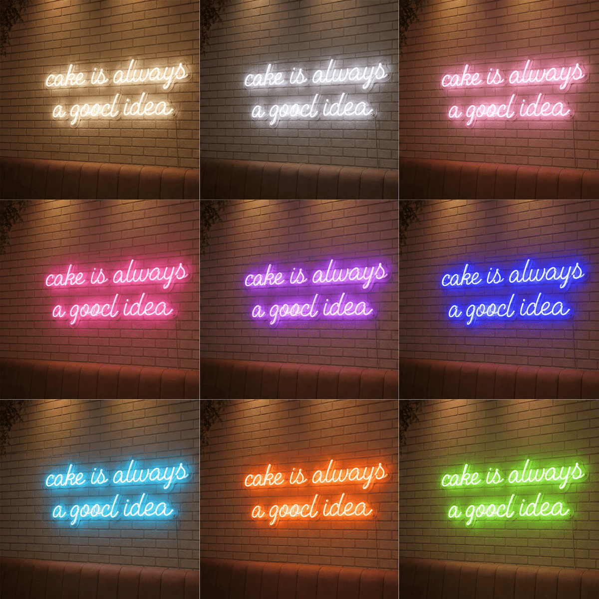 Cake Is Always A Good Idea LED Neon Sign - Shineneon