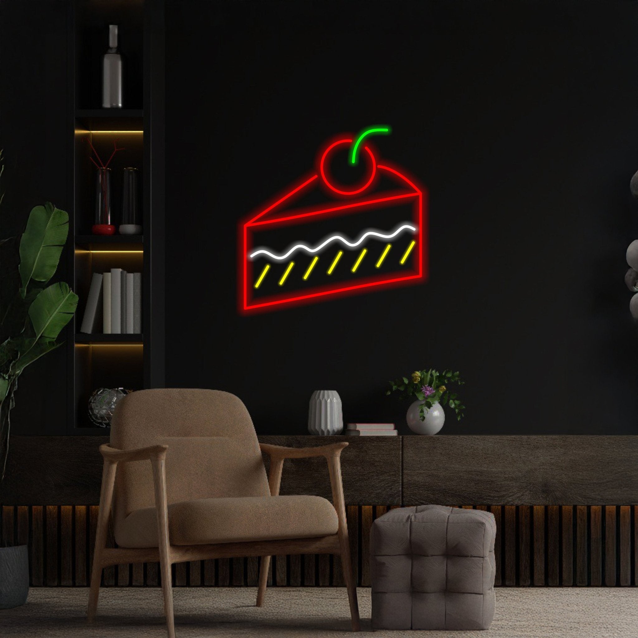 Cake Neon Sign Dessert Neon Sign - Shineneon