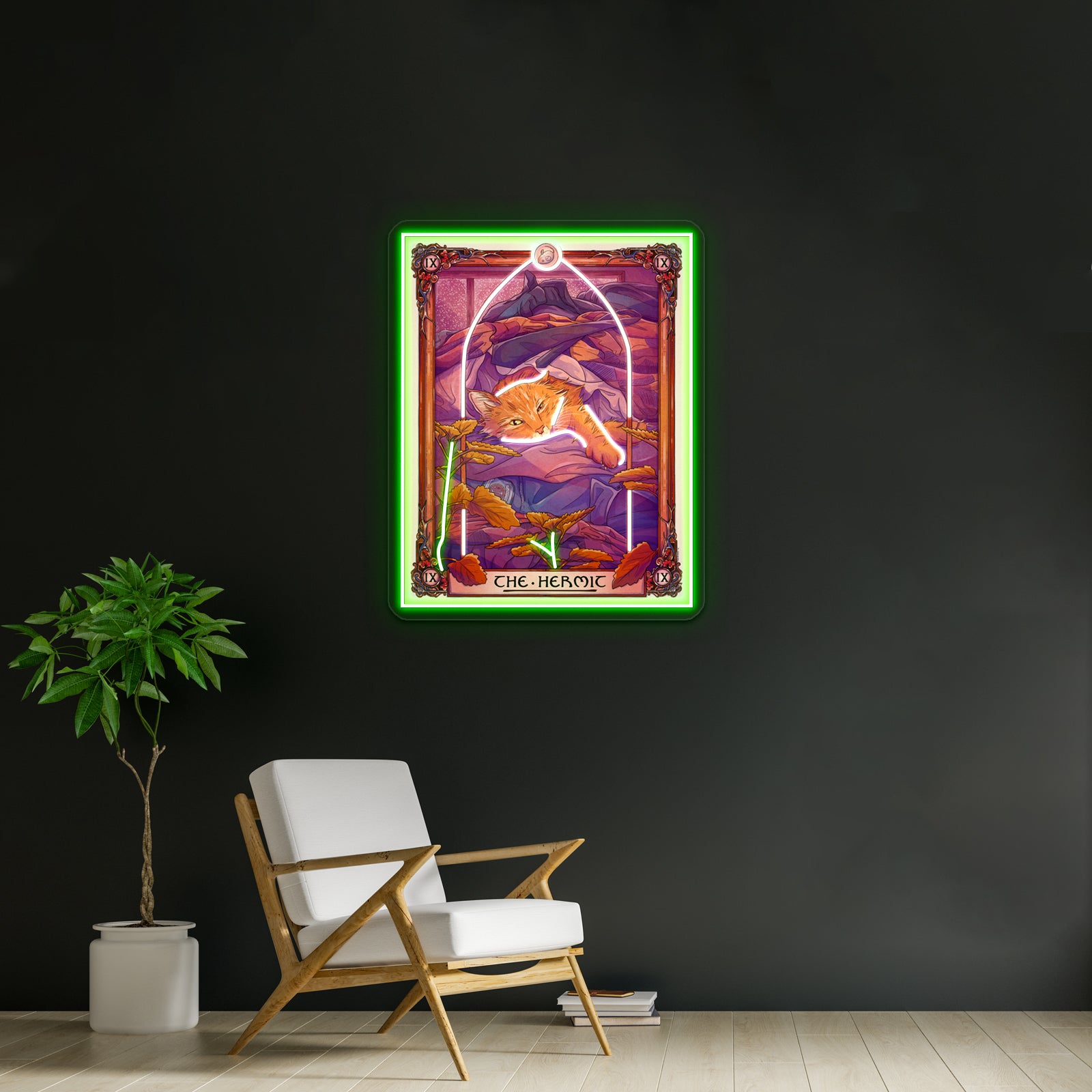 Calamity Jane The Hermit Wynonna Earp Tarot Artwork Business Neon Sign - LED neon sign view 9
