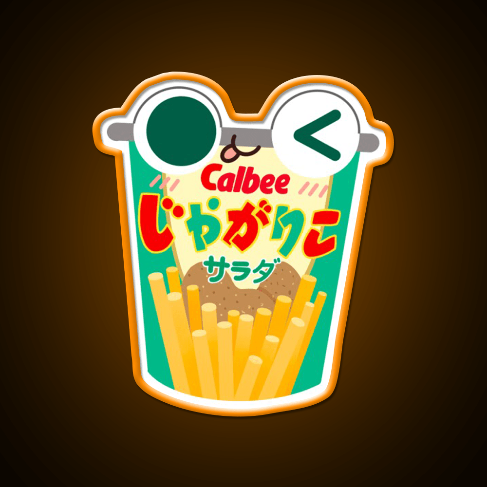 Calbee Potato Sticks Snack Food Led Neon Sign Rgb Color - Shineneon