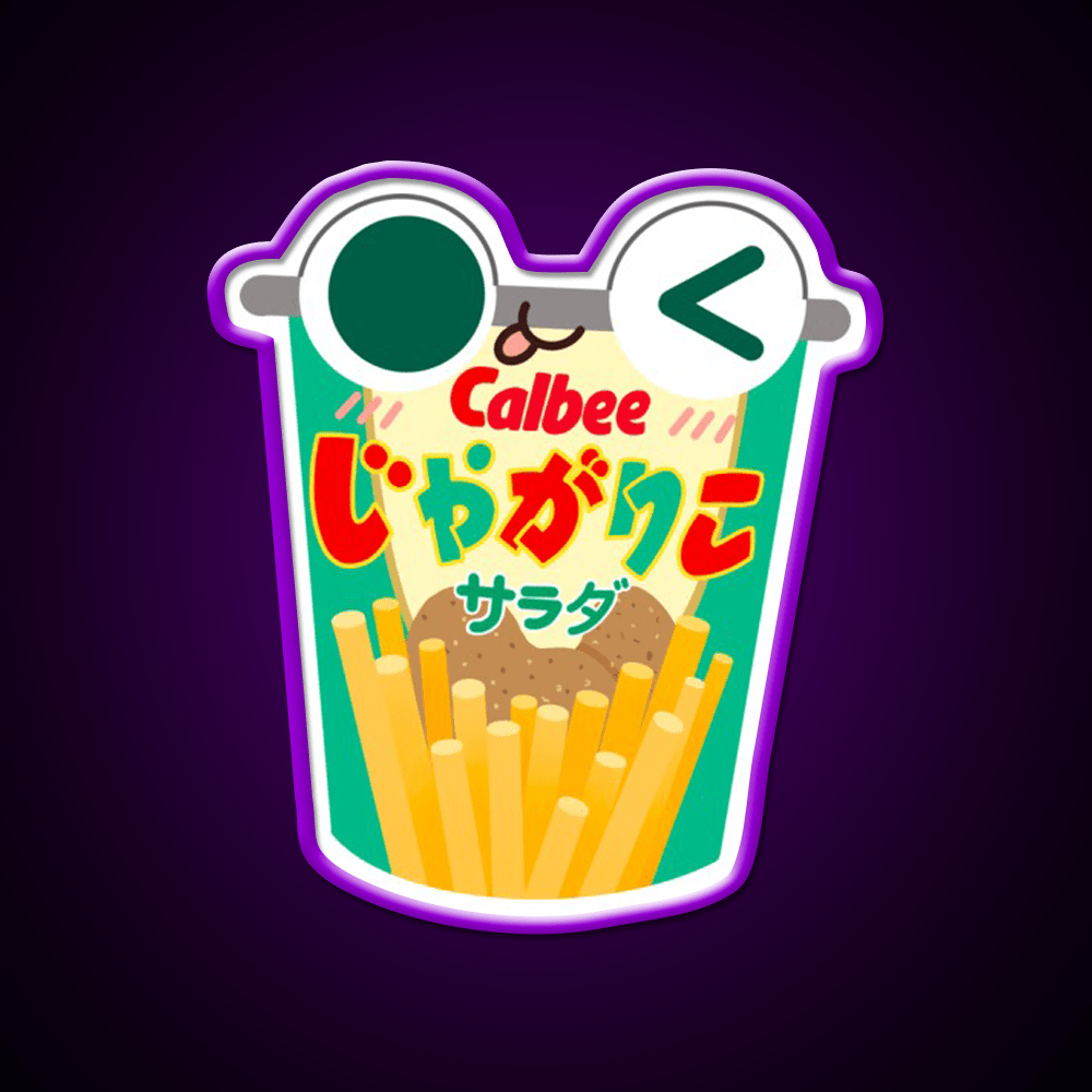 Calbee Potato Sticks Snack Food Led Neon Sign Rgb Color - Shineneon