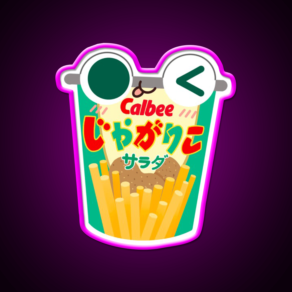 Calbee Potato Sticks Snack Food Led Neon Sign Rgb Color - Shineneon
