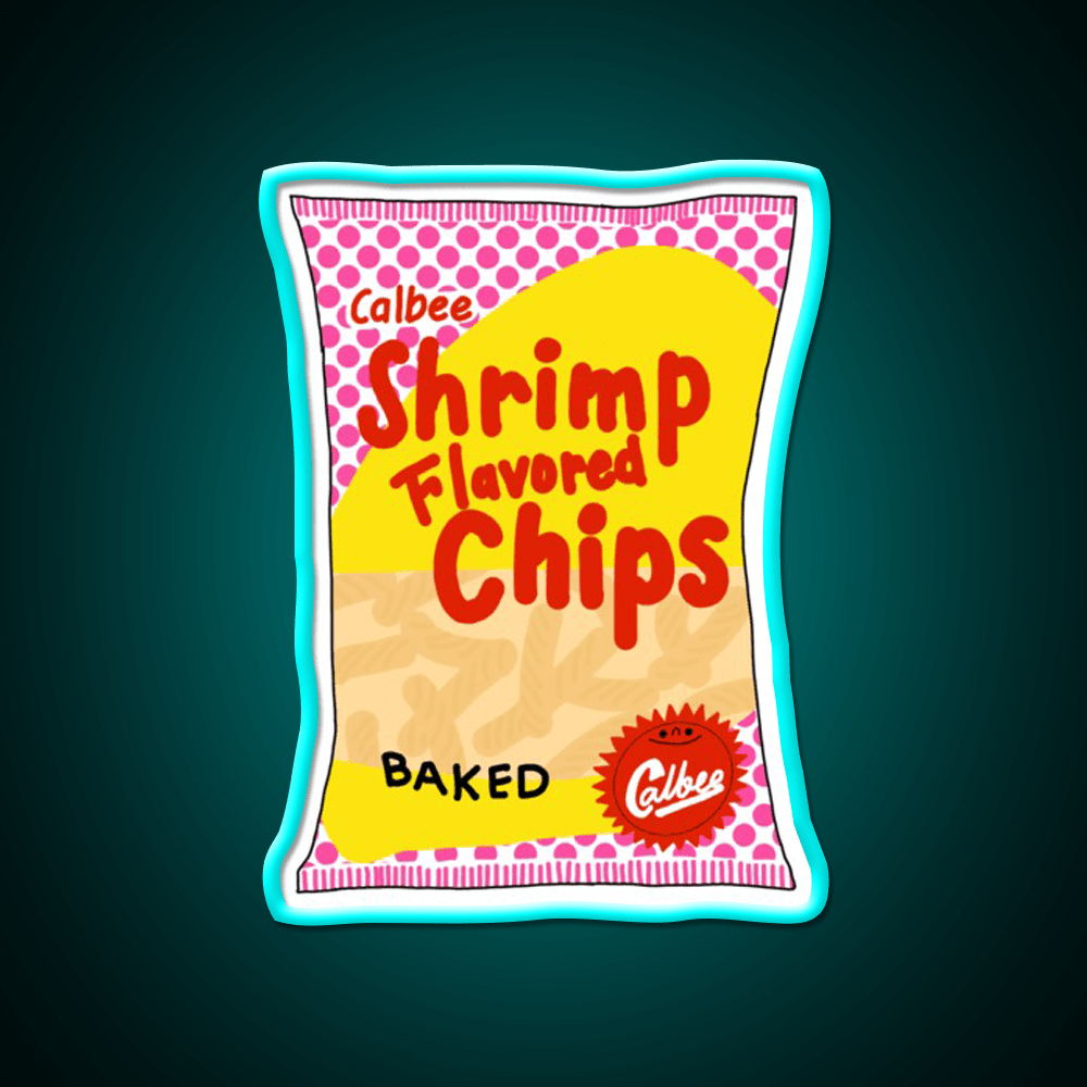 Calbee Shrimp Chips Snack Food Led Neon Sign Rgb Color - Shineneon