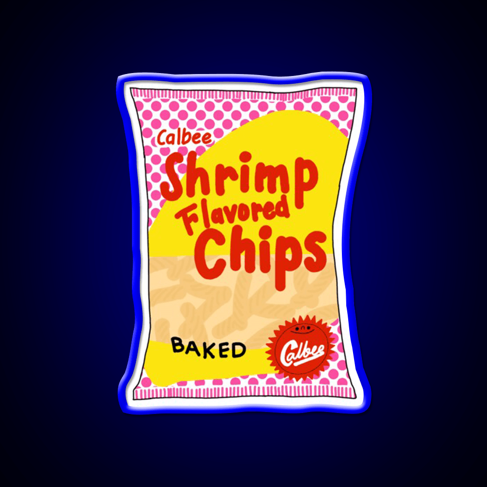 Calbee Shrimp Chips Snack Food Led Neon Sign Rgb Color - Shineneon