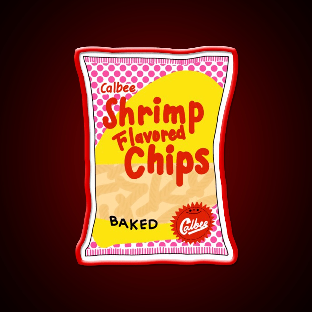 Calbee Shrimp Chips Snack Food Led Neon Sign Rgb Color - Shineneon