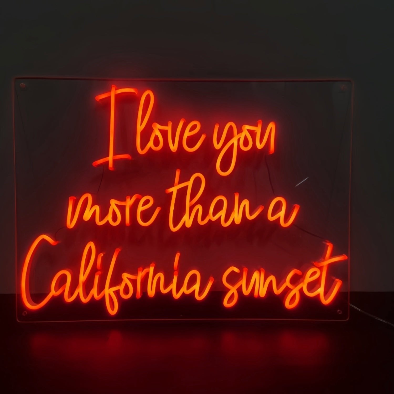 California Sunset Love I Love You More Led Neon Sign - Shineneon