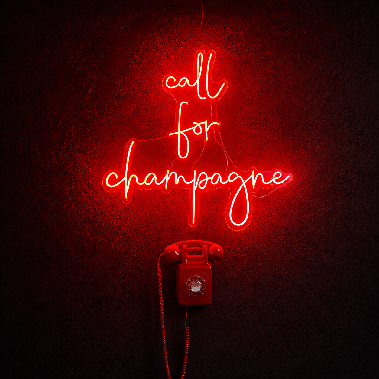 Call For Champagne LED Neon Sign - 01 Original Product Image