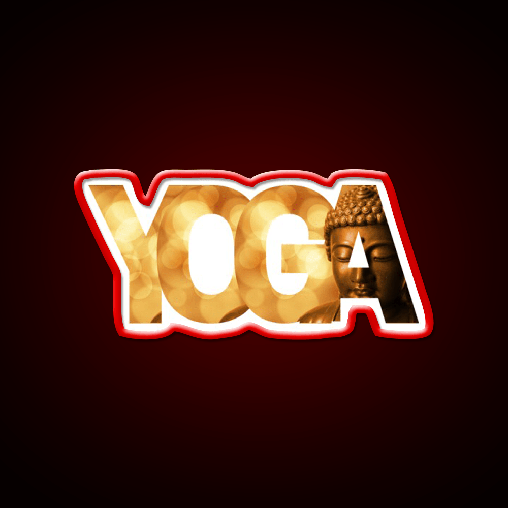 Calm Buddha Yoga Led Neon Sign For Wellness Space Rgb Color - Shineneon