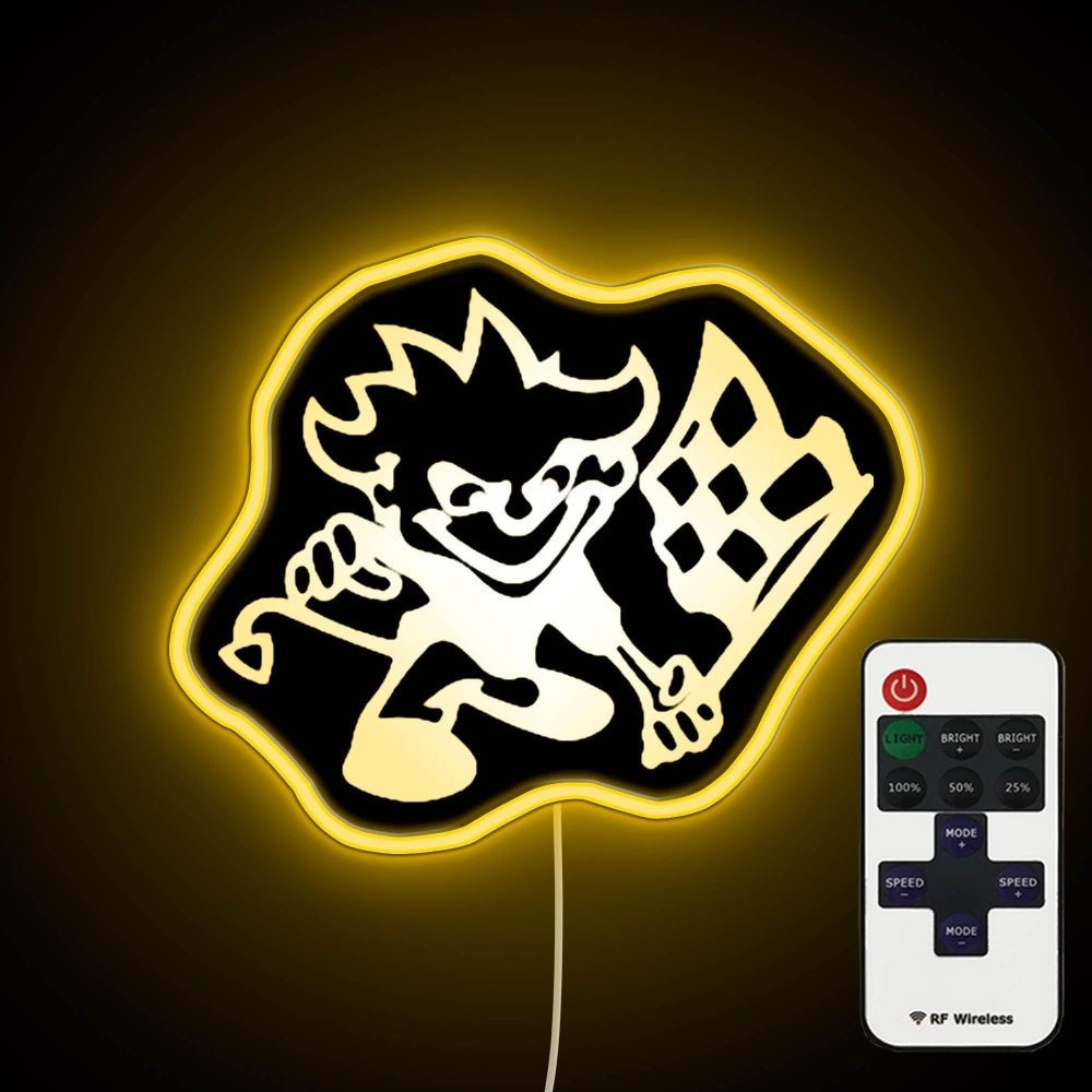 Calvin Checkered Flag Neon Sign - Shineneon