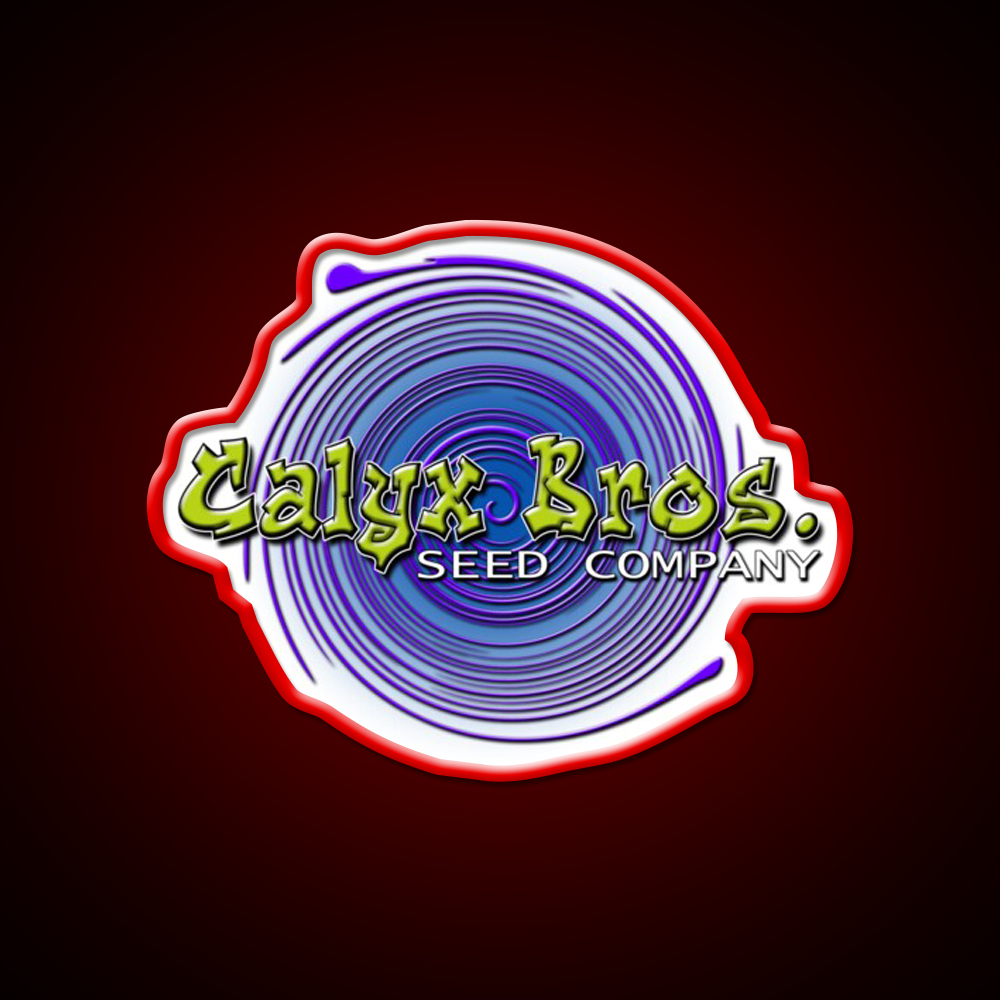 Calyx Bros Seed Co Logo Hemp Inspired Green Leaf Led Neon Sign Rgb Color - LED neon sign view 10