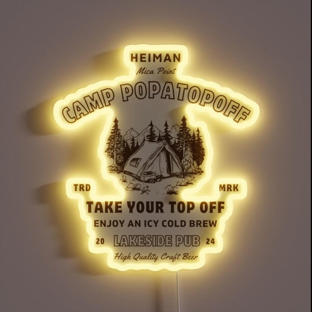 Camp Popatopoff Lakeside Pub Rgb Led Neon Sign - Shineneon