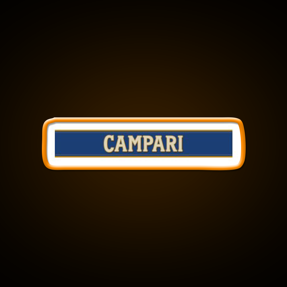 Campari Monogram Cocktail Bar Decor Led Neon Sign Rgb Color - LED neon sign view 6