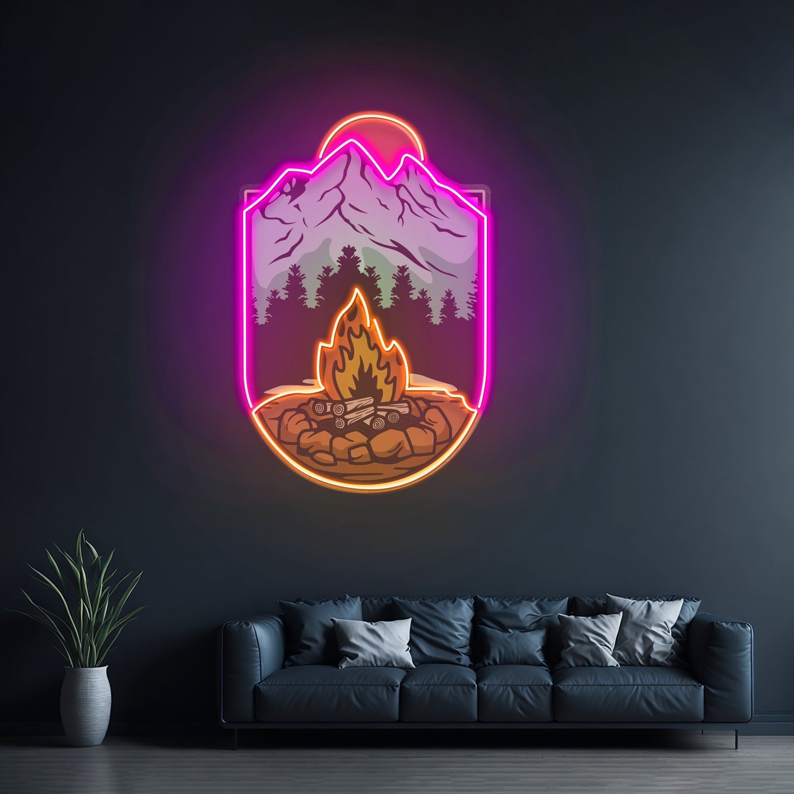 Campfire Led Neon Sign Light Custom Led Signs - Shineneon