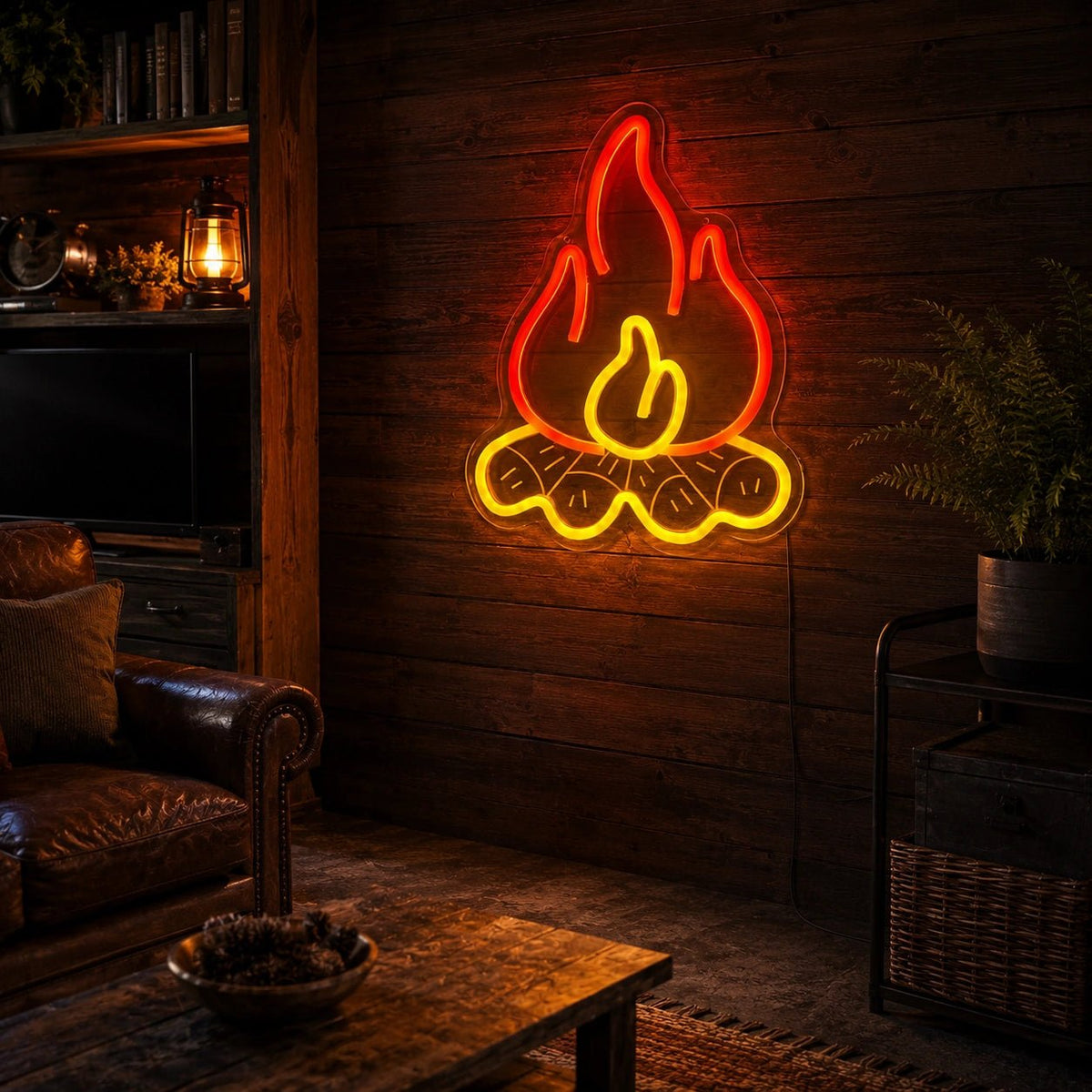Campfire Logs LED Neon Sign - Shineneon