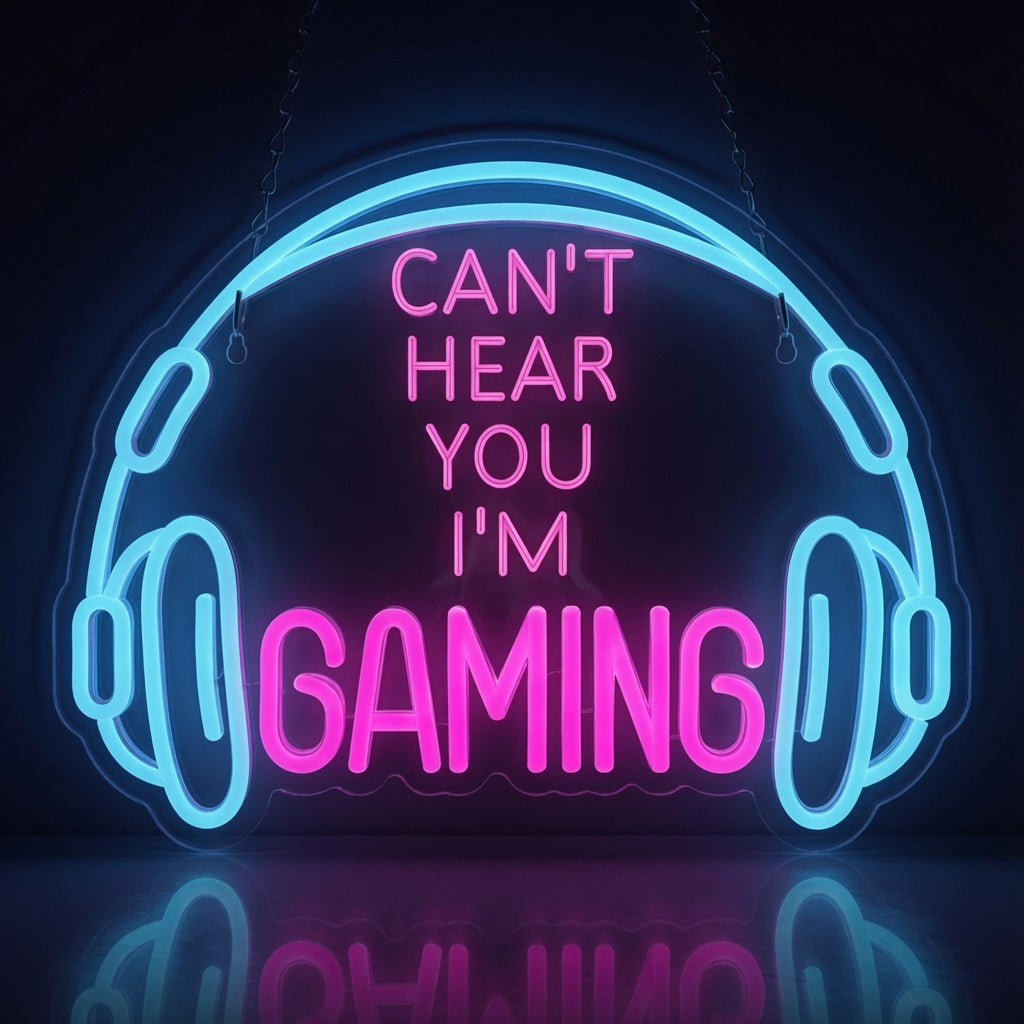 Can T Hear You I M Gaming LED Neon Sign - 01 Original Product Image