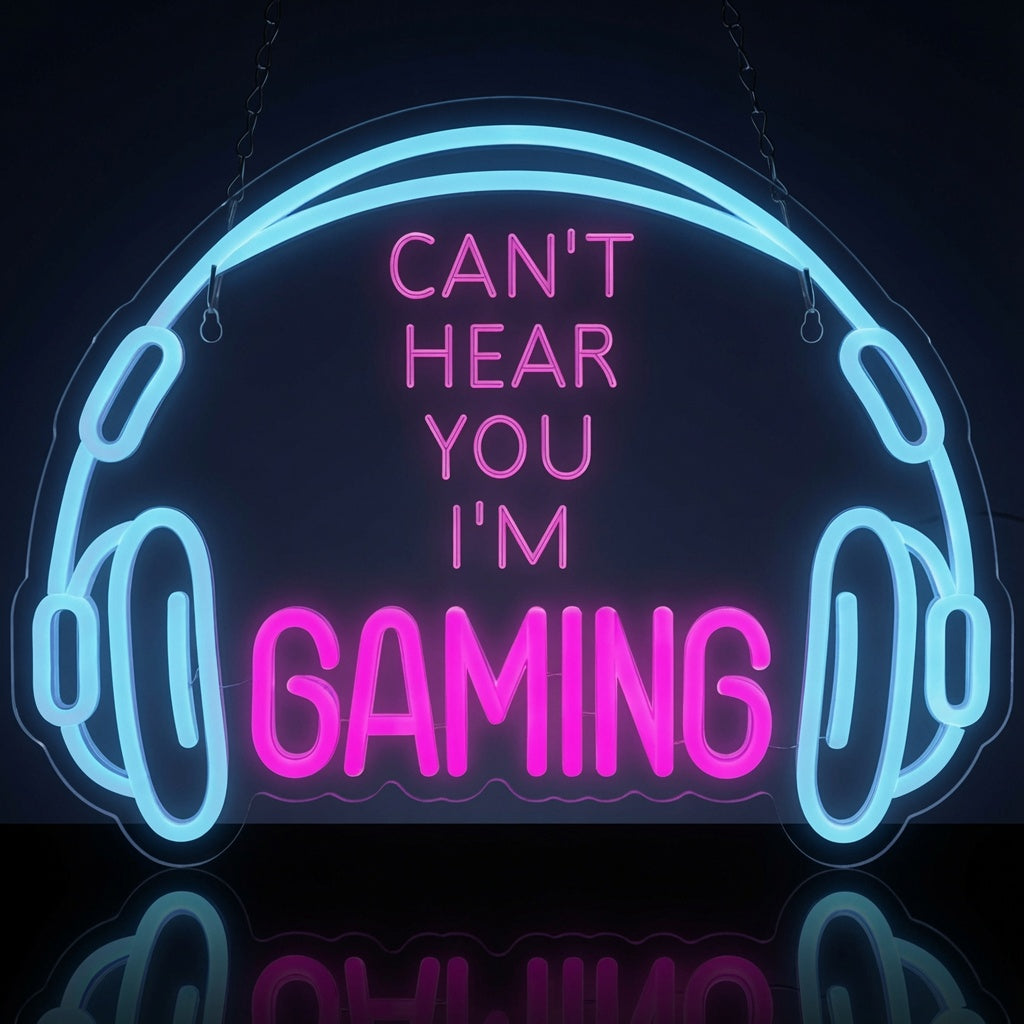 Can T Hear You I M Gaming LED Neon Sign - 02 High-Converting Product Image