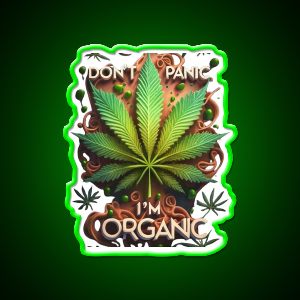 Canabis Hemp Inspired Green Leaf Led Neon Sign 420 Neon Decor Rgb Color - LED neon sign view 8