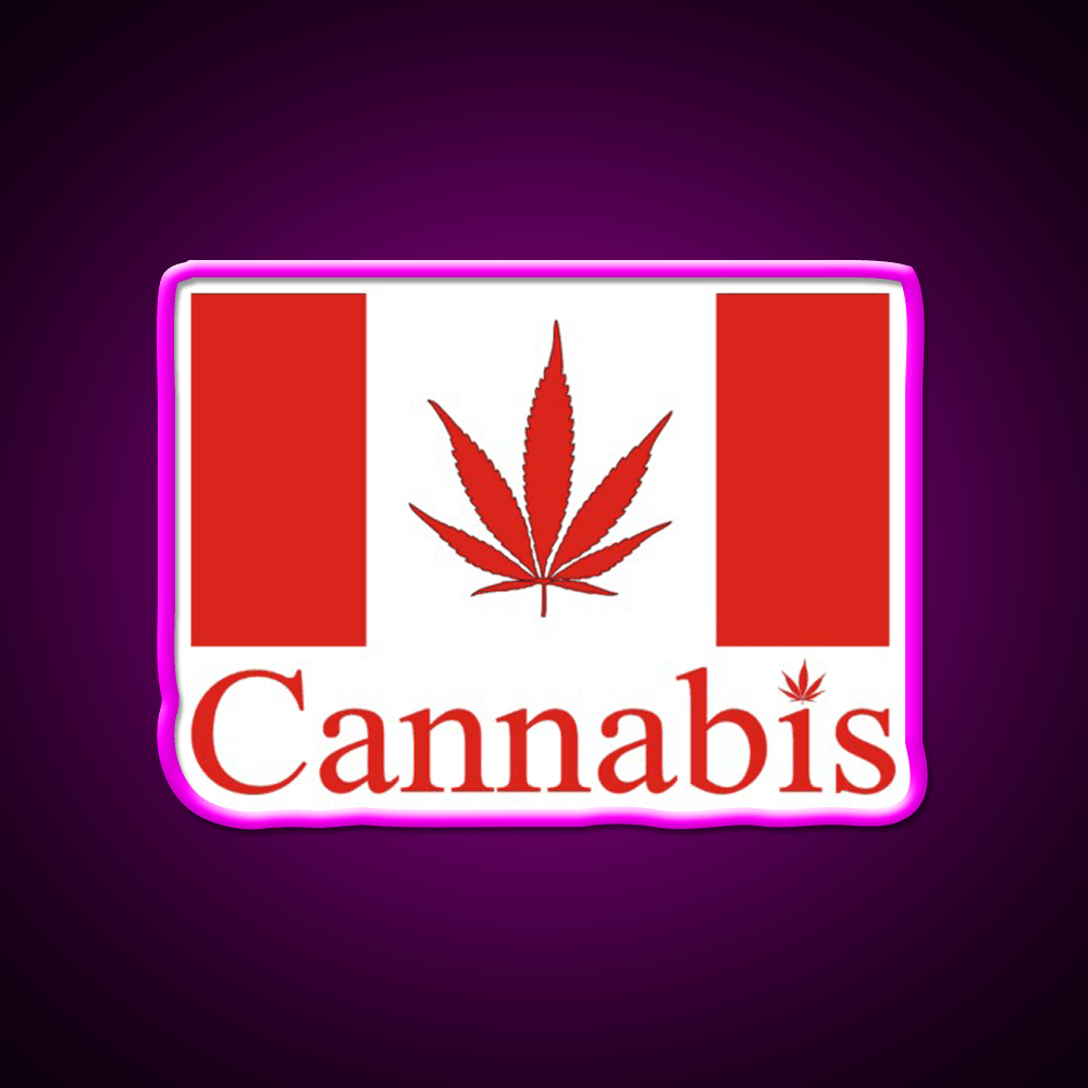 Canada Hemp Inspired Green Leaf Led Neon Sign Rgb Color - Shineneon