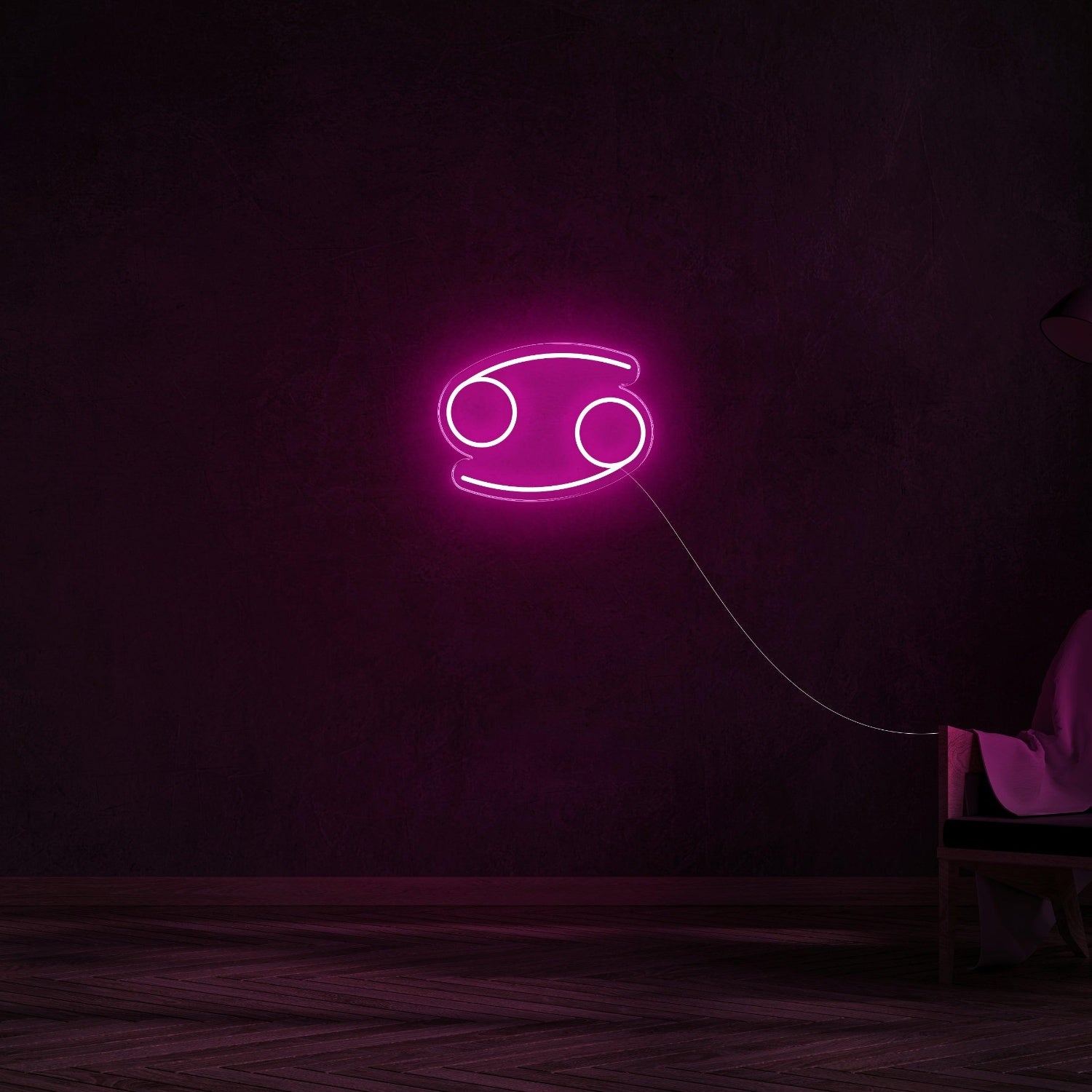 Cancer Zodiac Pink Led Neon Sign For Modern Home Decor | Shineneon