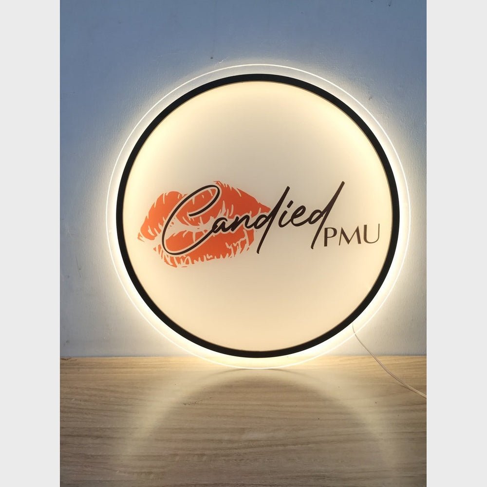 Candied Pmu Acrylic Business Logo Sign - Shineneon