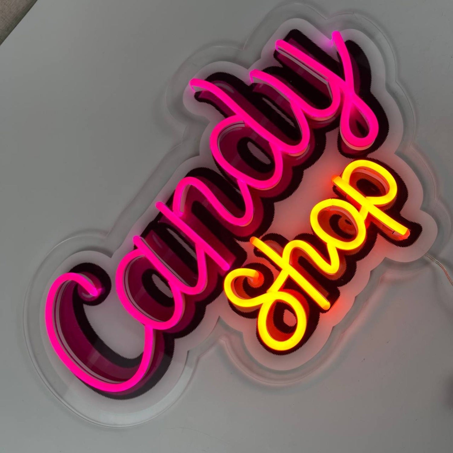 Candy Shop Decal Printed Acrylic Led Neon Sign | Shineneon