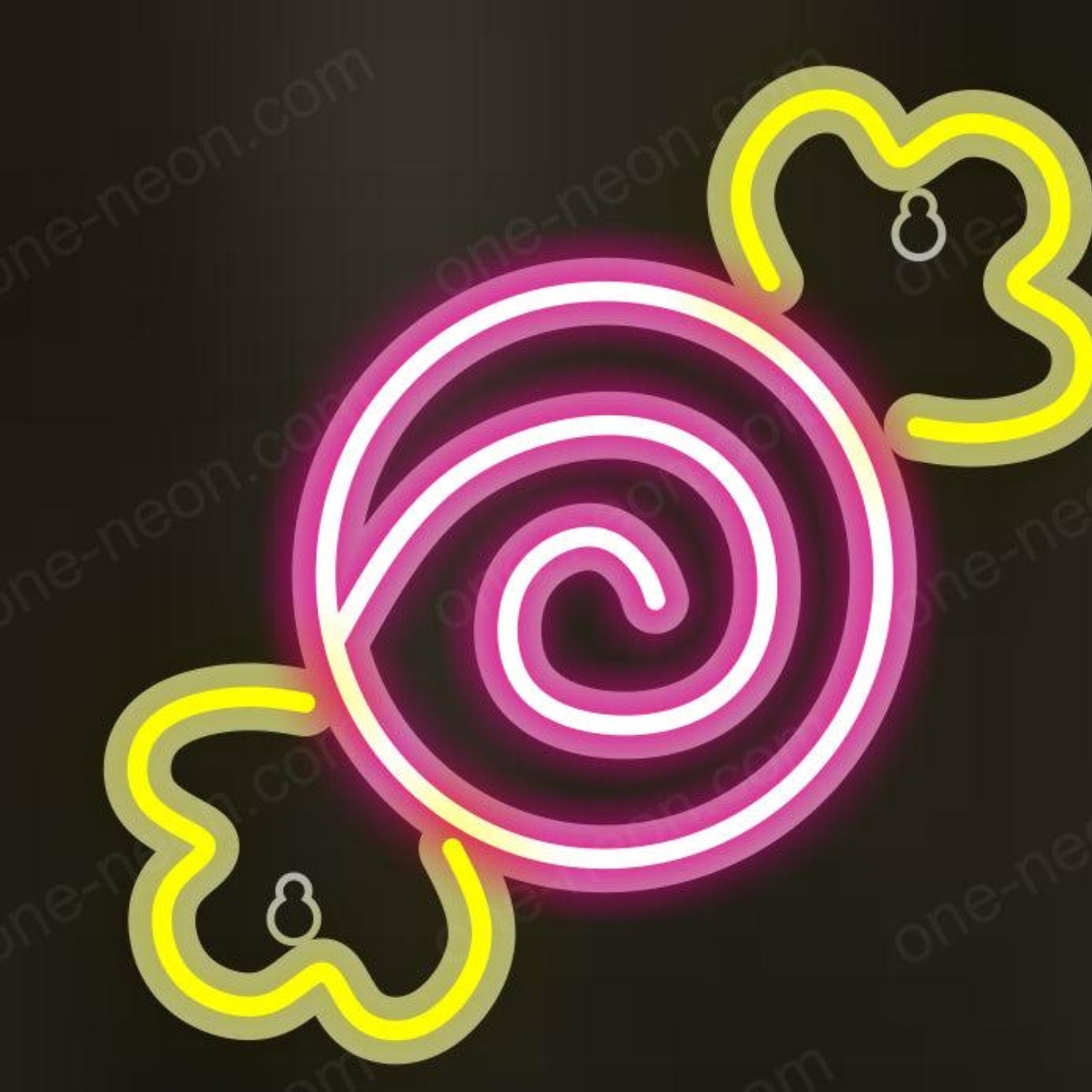 Candy Spiral Pink Yellow Led Neon Sign For Kids Room Sweet Shop Party Decor | Shineneon