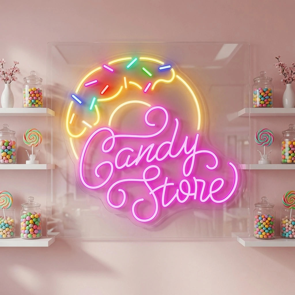 Candy Store LED Neon Sign - 01 Original Product Image