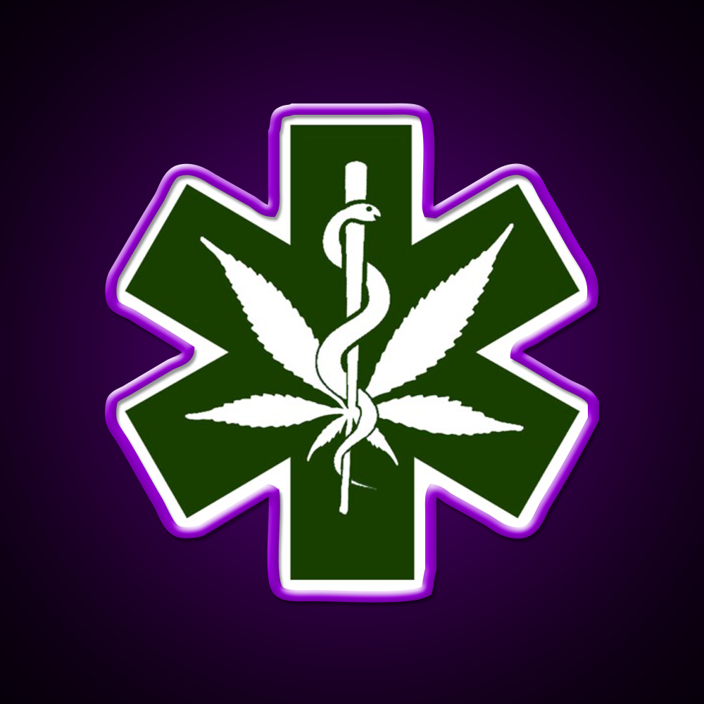 Canna Meds Hemp Inspired Green Leaf Led Neon Sign Rgb Color - LED neon sign view 9