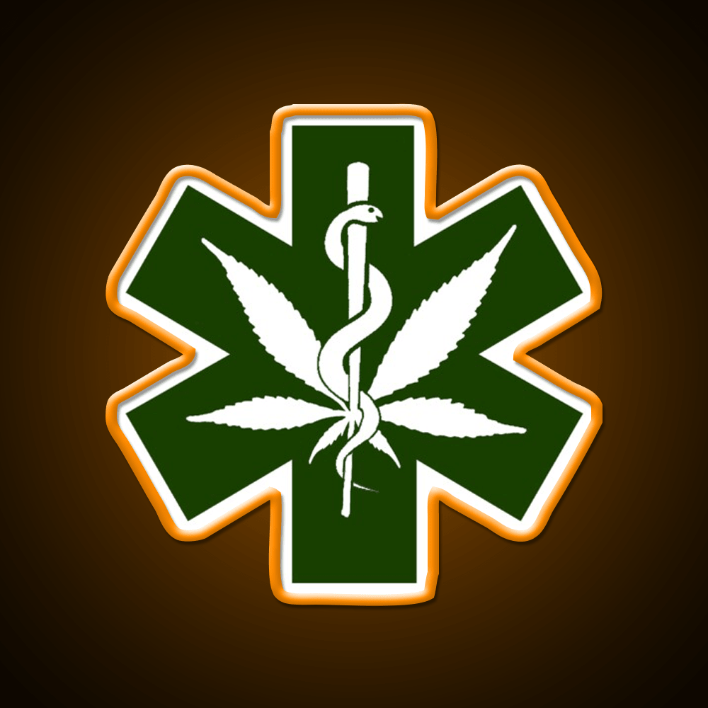 Canna Meds Hemp Inspired Green Leaf Led Neon Sign Rgb Color - Shineneon
