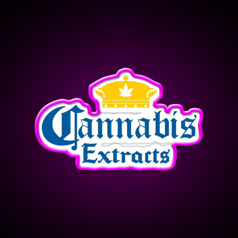 Cannabis Extracts Beer Bar Decor Led Neon Sign Rgb Color